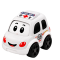 White Rollimo Ambulance tumbling toy car