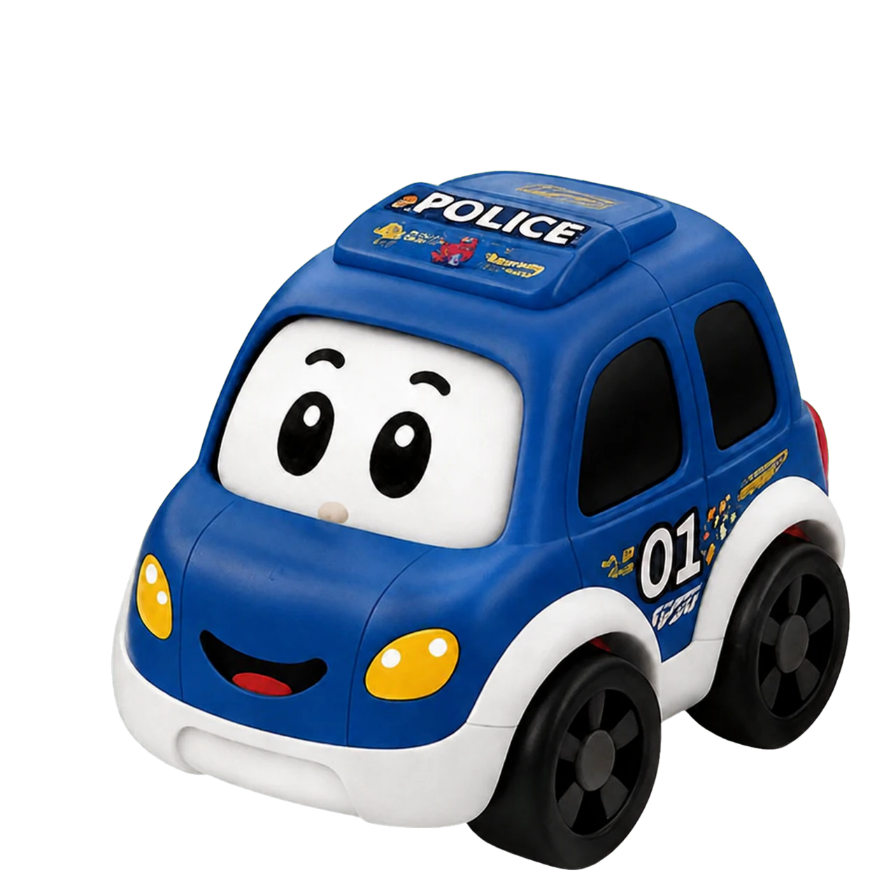 Blue Rollimo Police tumbling toy car
