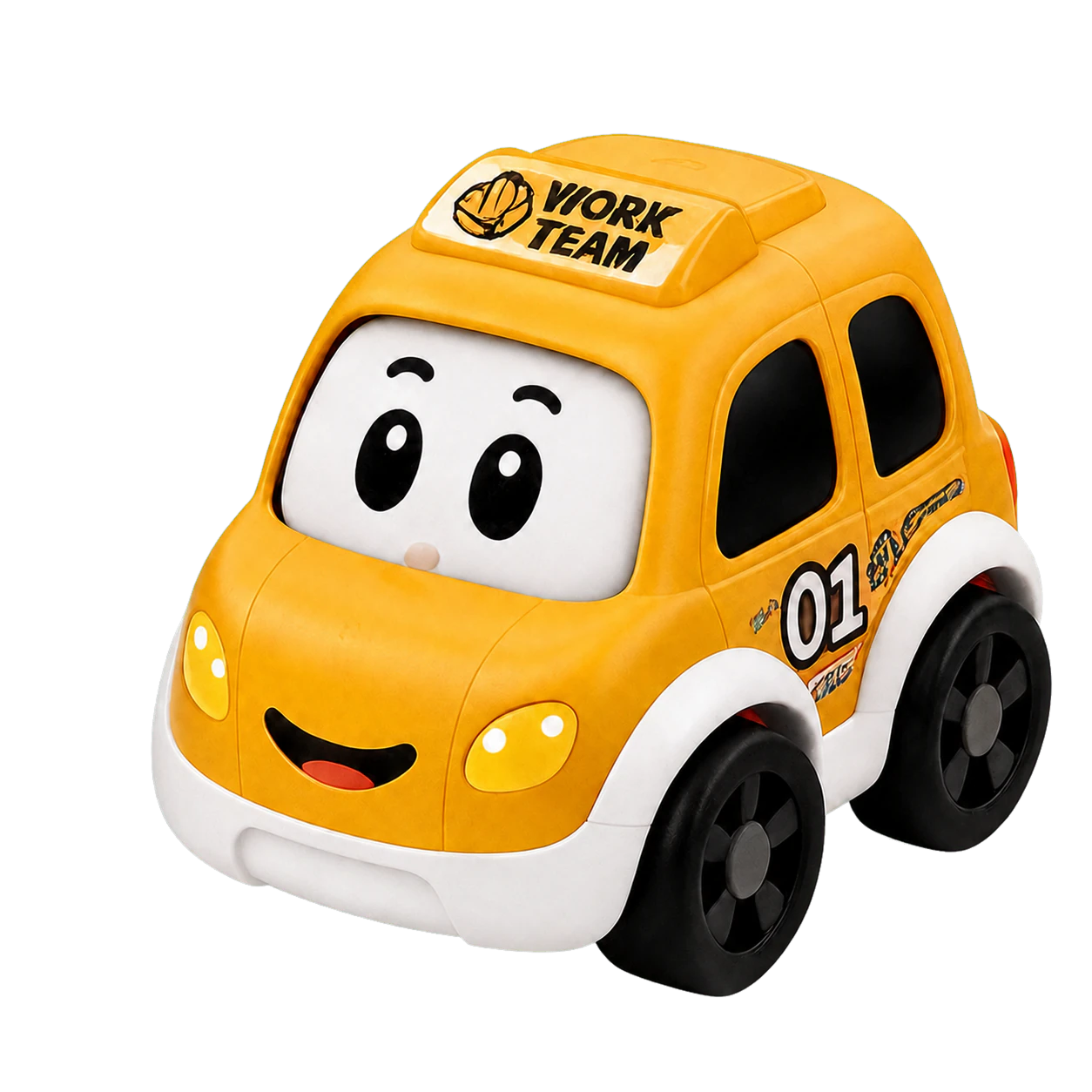 Yellow Rollimo Work Team tumbling toy car